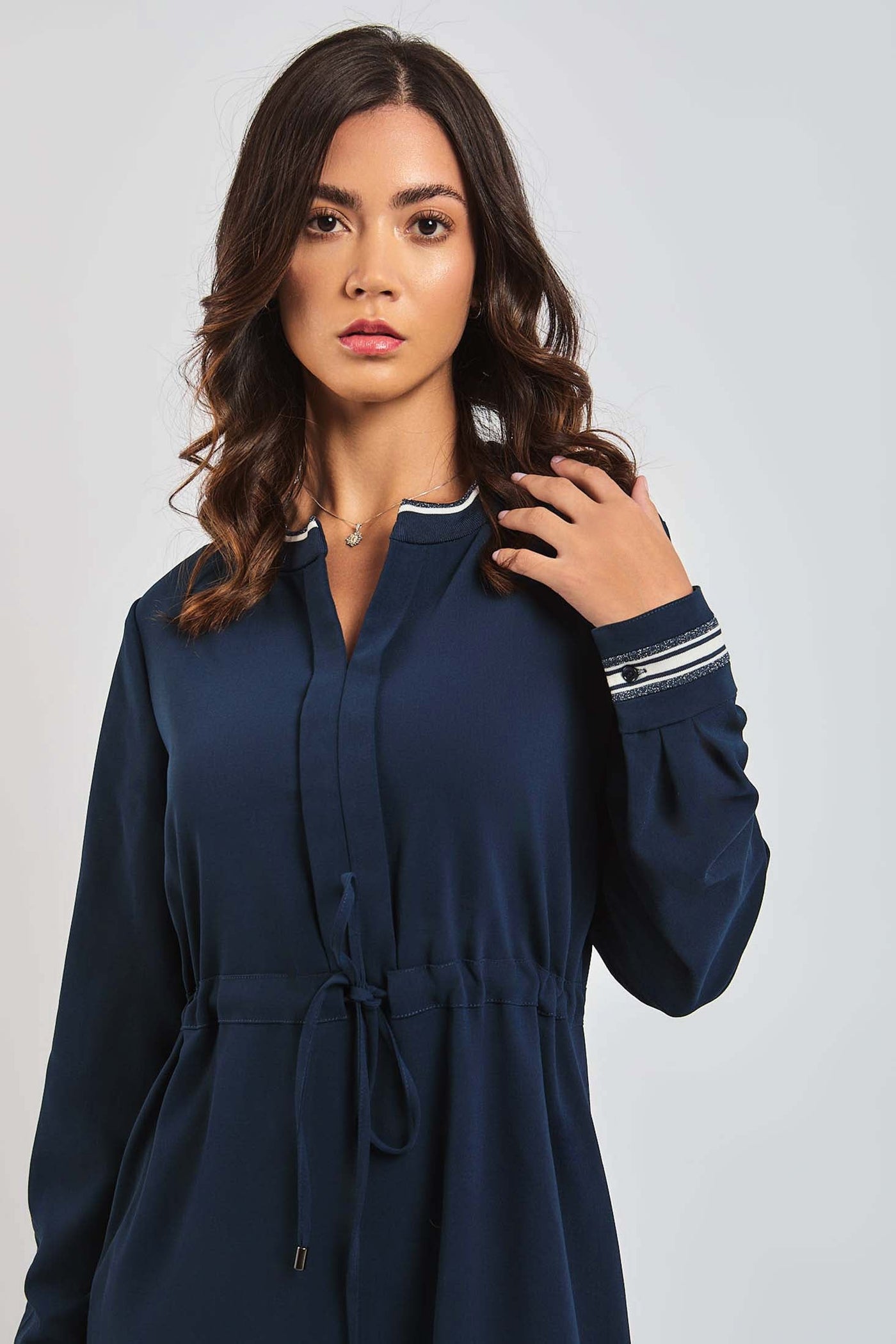 Women Regular Fit Tunic - Navy Dark Blue