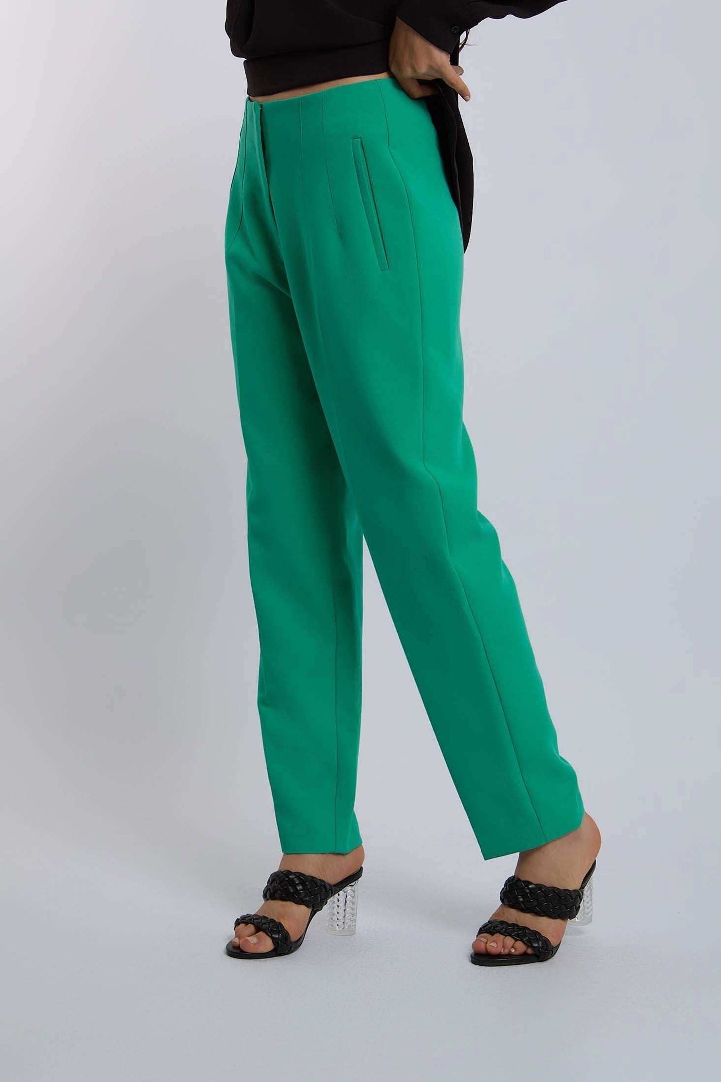 Women Regular Fit Pant - Green