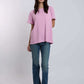Women Regular Fit T-Shirt - Pink