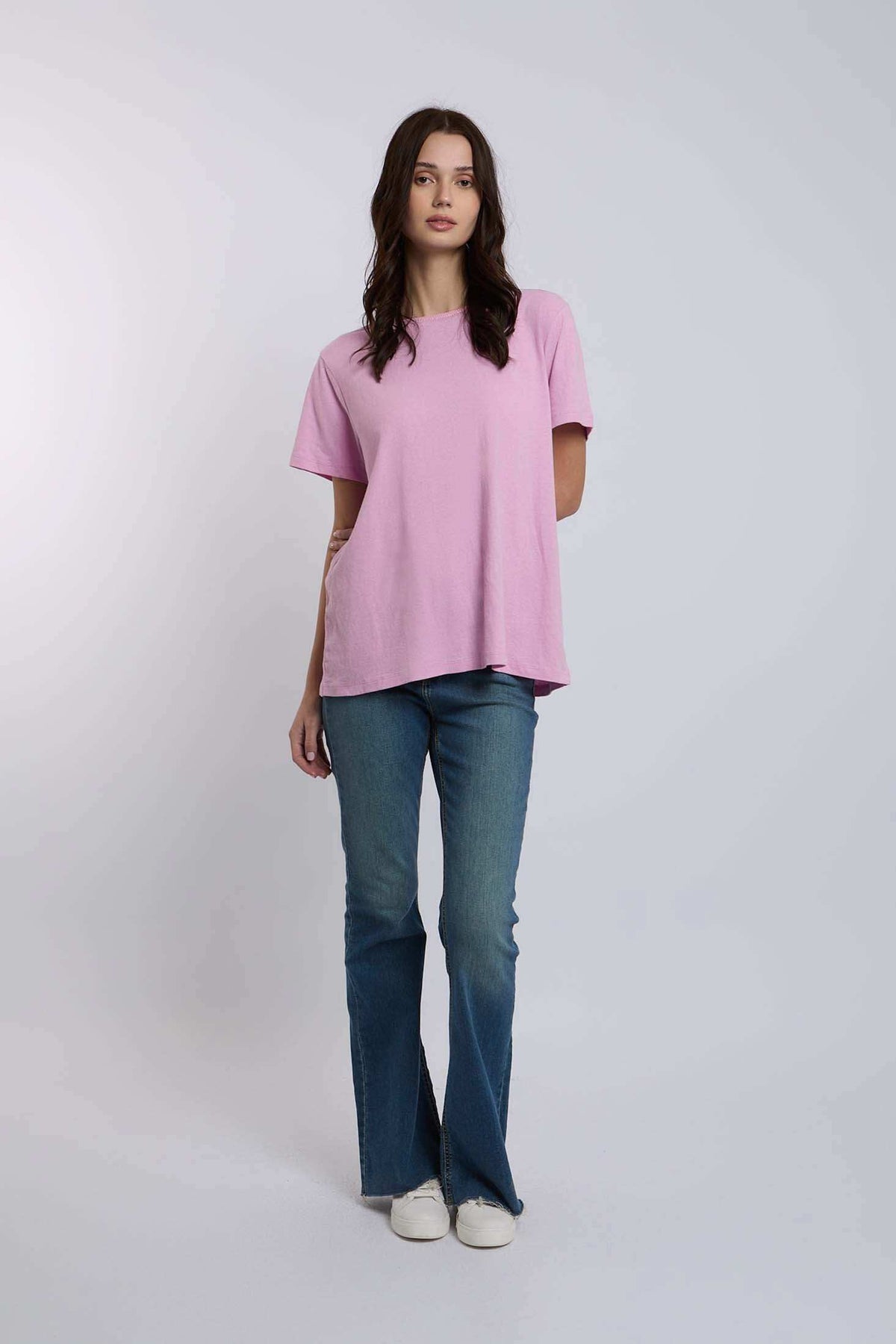 Women Regular Fit T-Shirt - Pink
