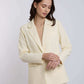 Women Regular Fit Blazer - Off White