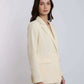 Women Regular Fit Blazer - Off White