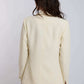 Women Regular Fit Blazer - Off White