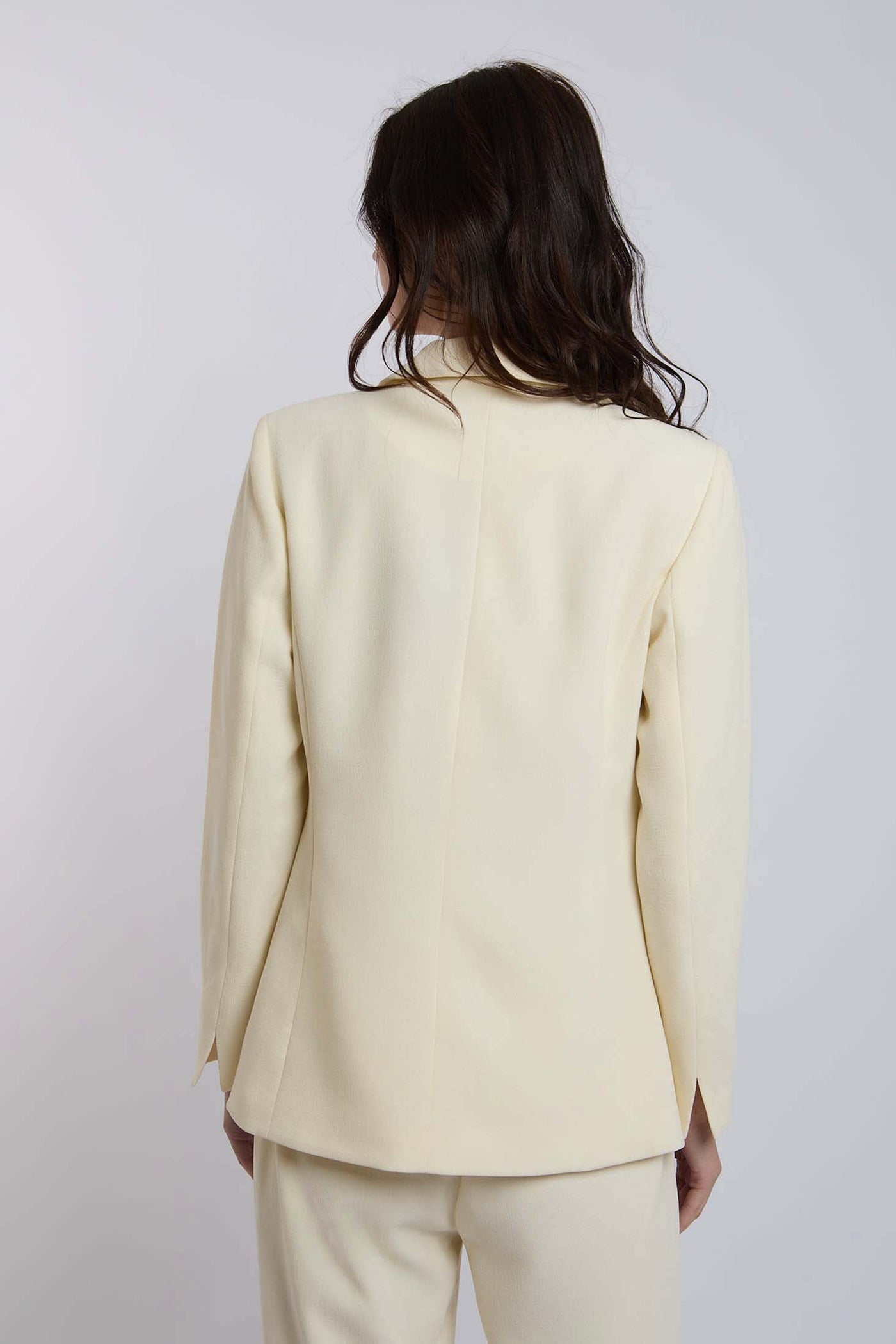 Women Regular Fit Blazer - Off White