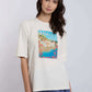 Women Regular Fit T-shirt - Off White