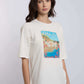 Women Regular Fit T-shirt - Off White