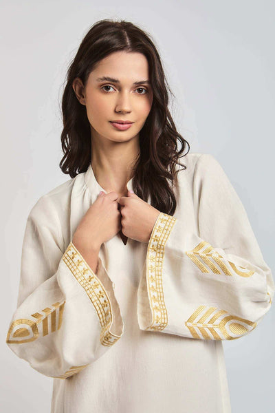 Women Regular Fit Kaftan - Off White