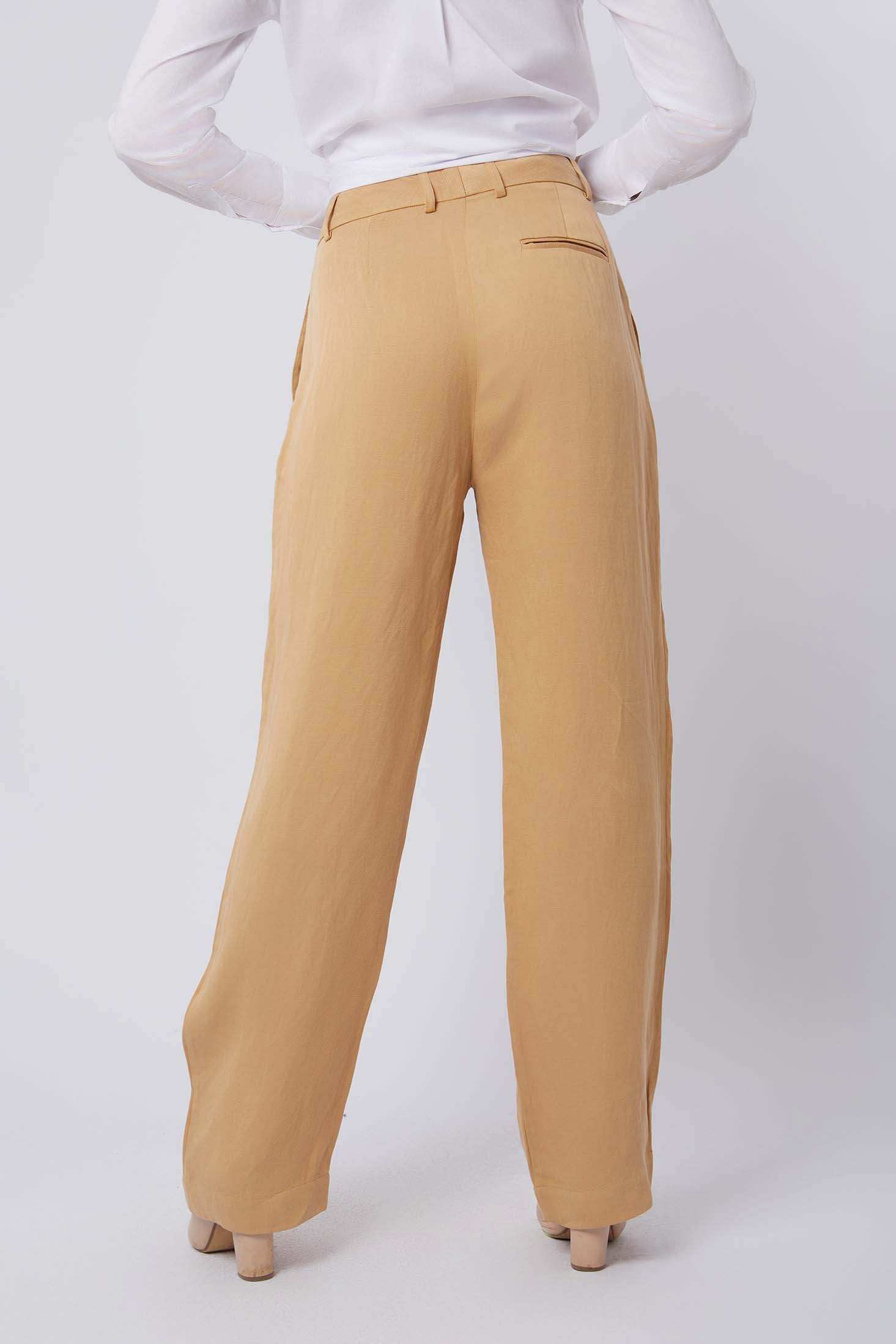 Women Regular Fit Pant - Beige