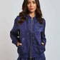 Women Regular Fit Sweat Jacket - Twilight Blue