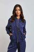 Women Regular Fit Sweat Jacket - Twilight Blue