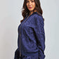 Women Regular Fit Sweat Jacket - Twilight Blue