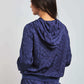 Women Regular Fit Sweat Jacket - Twilight Blue
