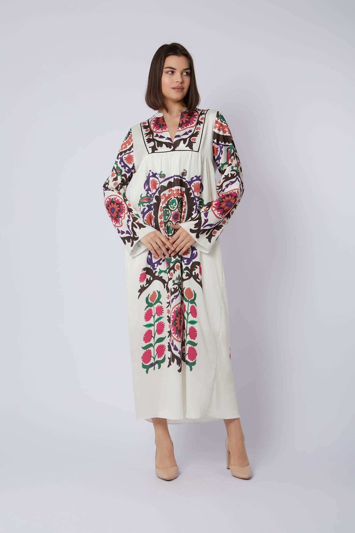 Women Regular Fit Kaftan - printed Multicolorcolor