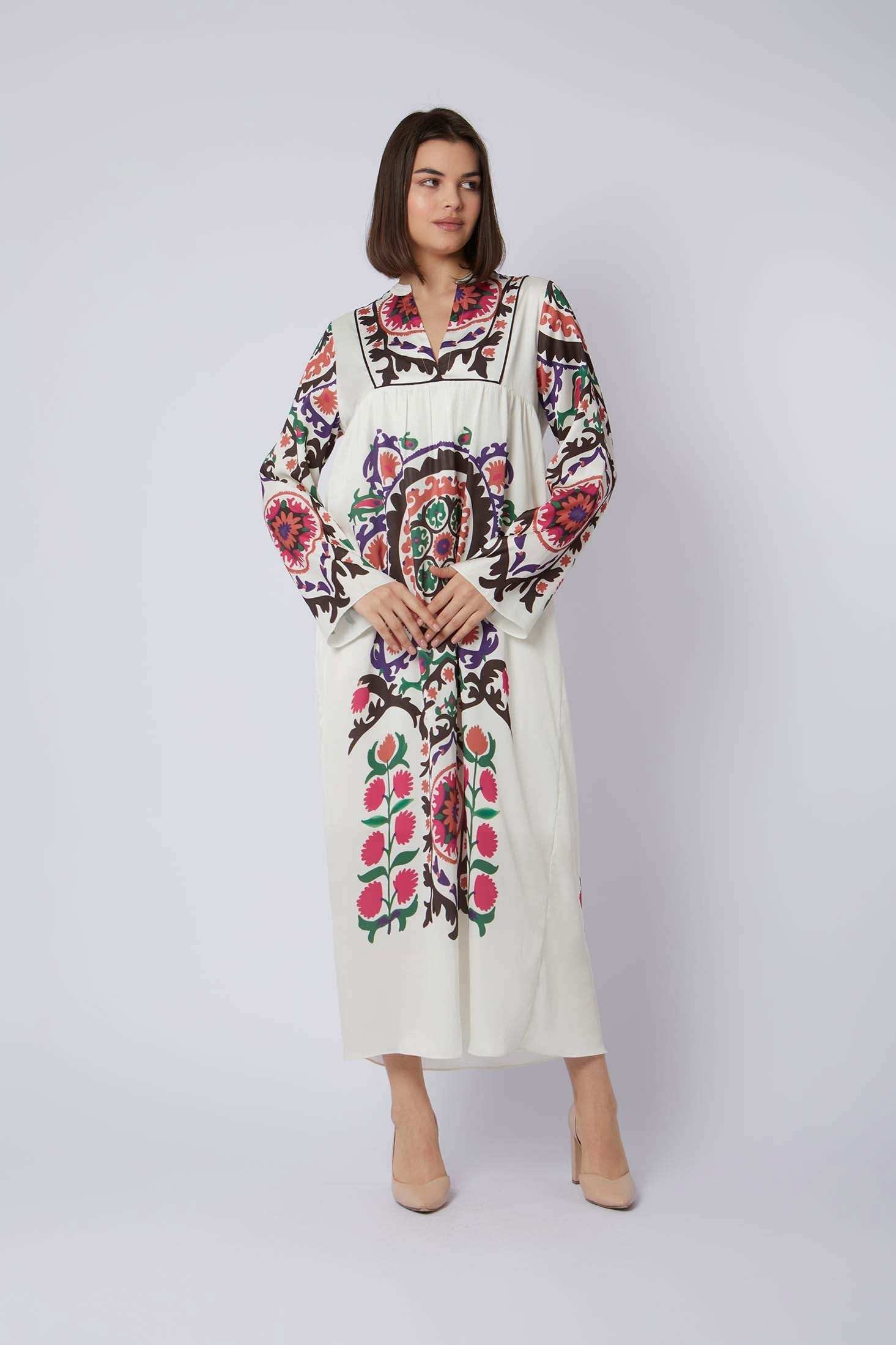 Women Regular Fit Kaftan - printed Multicolorcolor