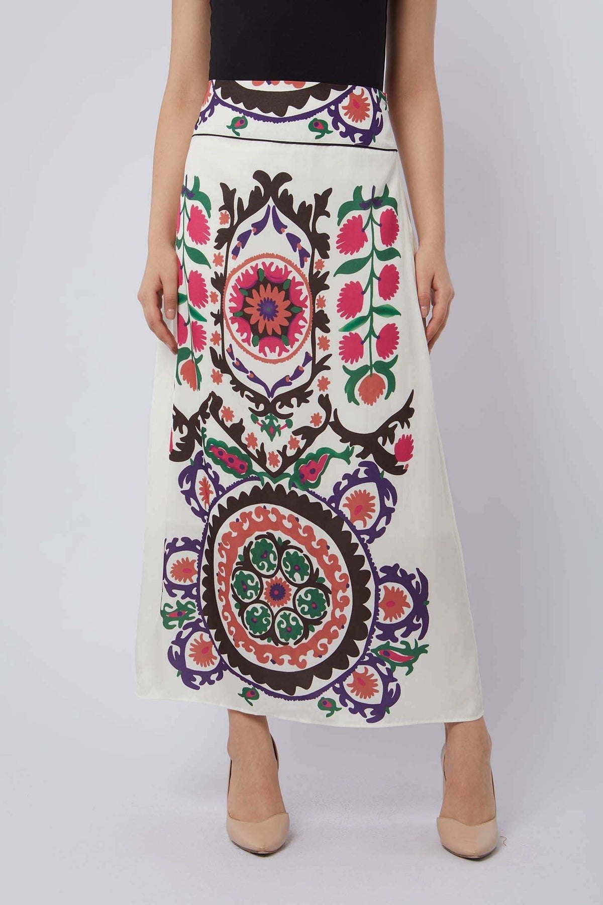 Women Regular Fit Skirt - printed Multicolorcolor