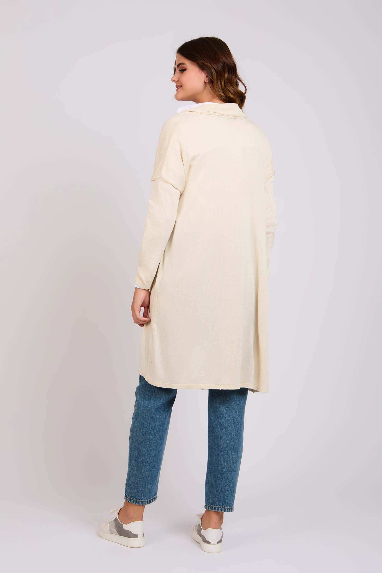 Women Regular Fit Cardigan - Off White