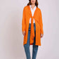 Women Regular Fit Cardigan - Musk Orange