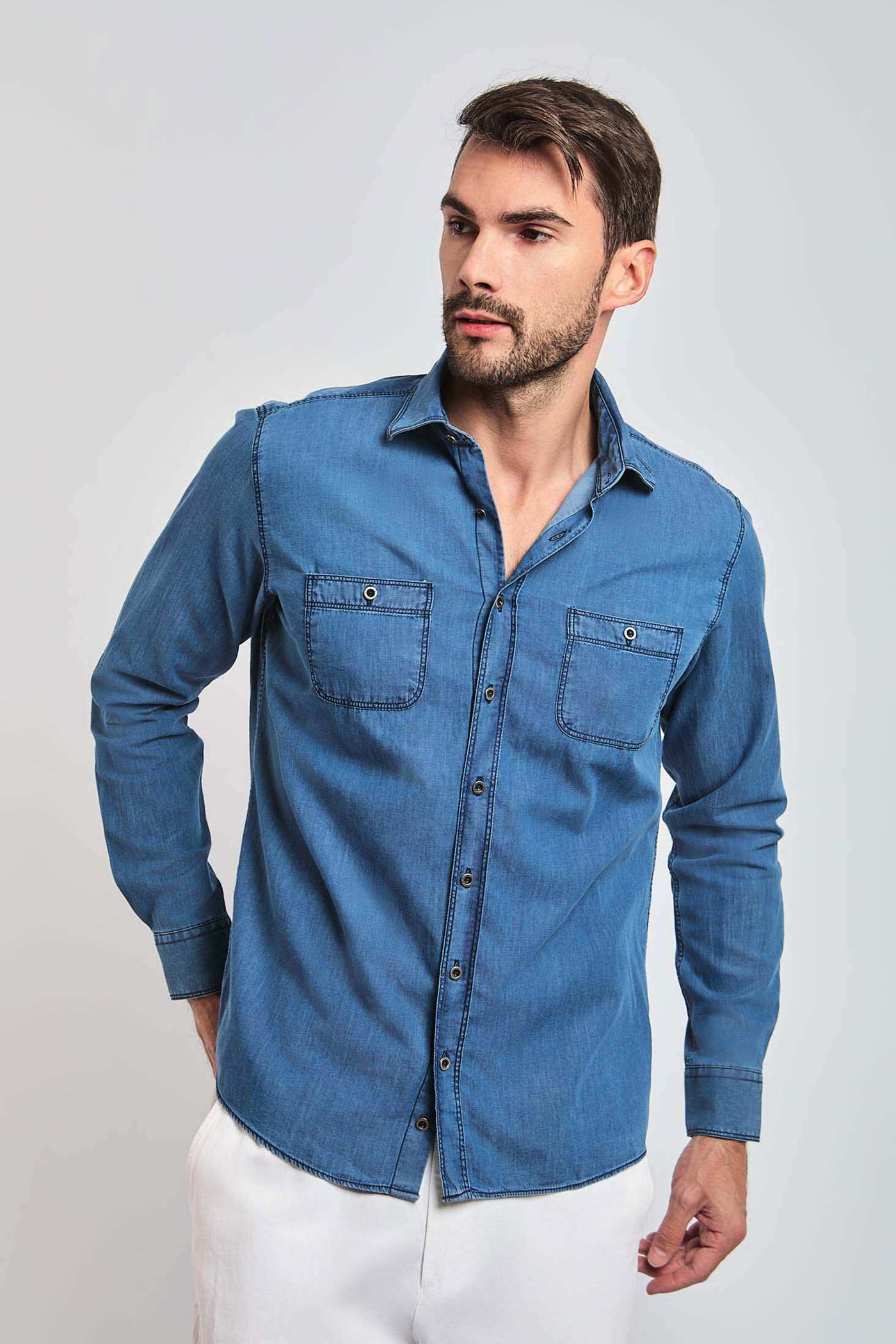 Men Regular Fit Shirt - Blue