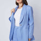 Women Regular Fit Blazer - Placid Blue