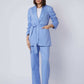 Women Regular Fit Blazer - Placid Blue