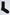 Plain black crew sock on white background, men's and women's fashion accessory