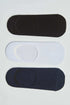 Hidden Plain No-Show Socks - Pack of Three