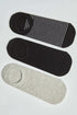 Solid & Striped Hidden Socks - Pack of Three