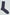 Navy blue sock with subtle diamond pattern, men's fashion accessory on white background