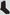 Pair of plain black crew socks on a white background, men's casual accessories