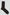 Single plain black crew sock on a white background, men's fashion accessory
