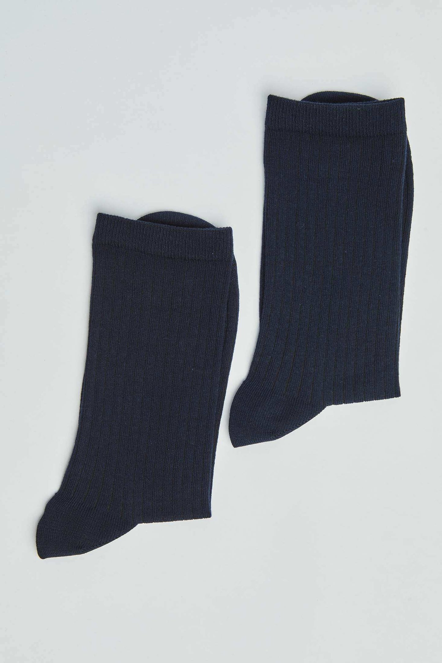 Classic Ribbed Socks with Soft Stretch
