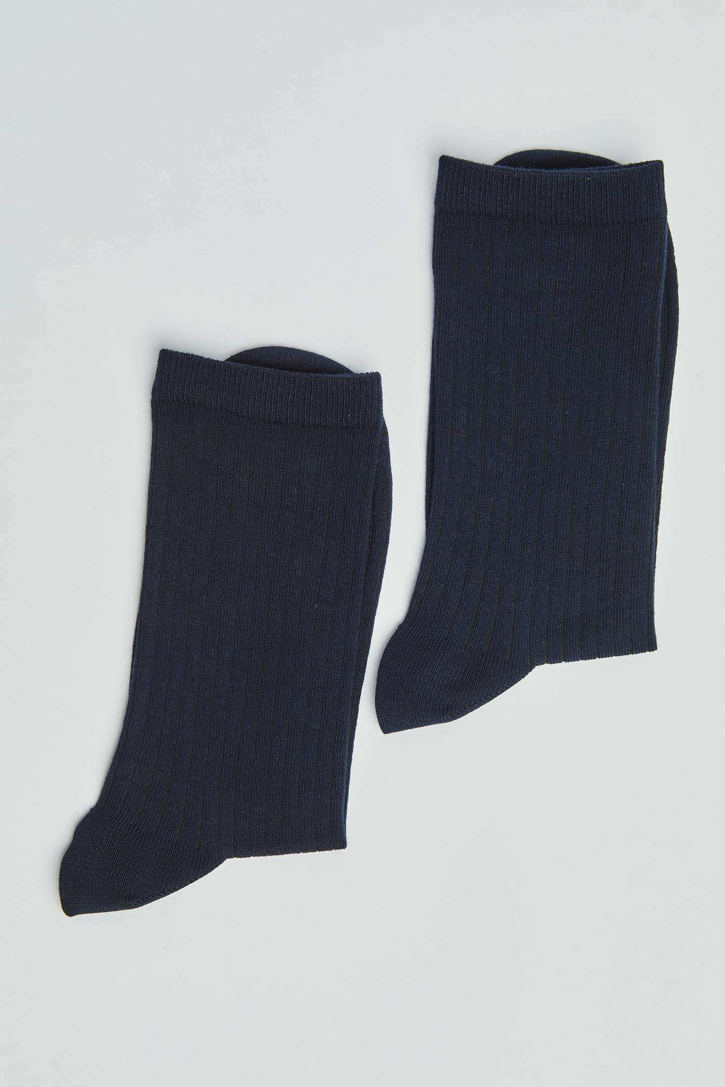 Classic Ribbed Socks with Soft Stretch
