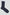 Plain navy blue ribbed crew sock on a white background