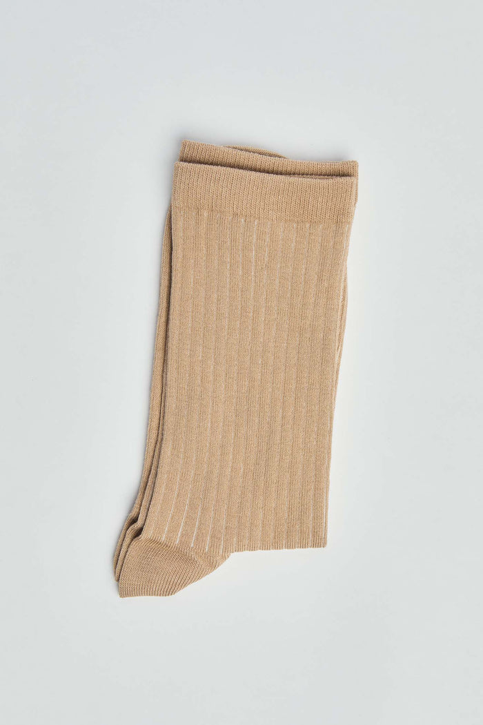 Classic Ribbed Socks with Soft Stretch