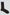 Black dress sock with white and green dot pattern on a light background