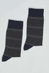 Smooth Dress Socks with Stripes