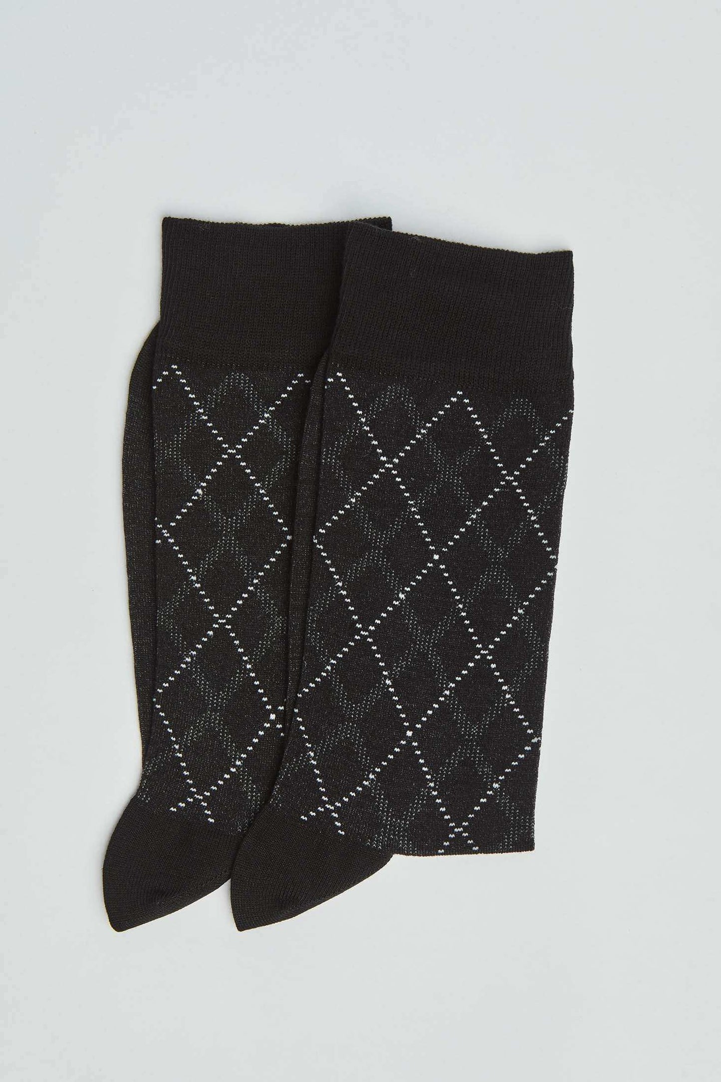 Argyle Dress Socks with Soft Stretch