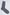 Single gray ribbed men's dress sock on a plain white background