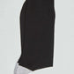 Black ankle sock with grey toe detail on white background, casual men's accessory