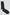 Black crew sock with contrasting light gray heel on white background
