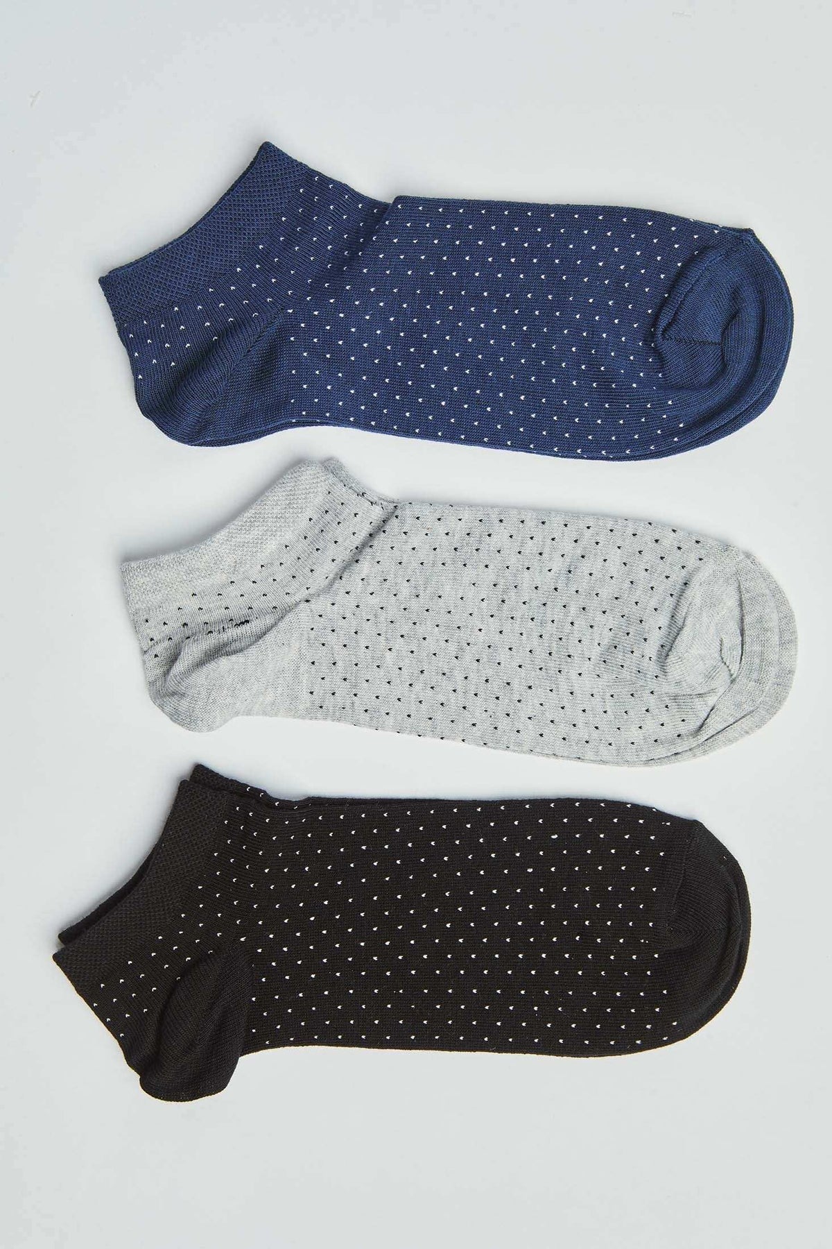 Set of 3 Dotted Ankle Socks