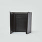 Dalydress men's black leather wallet with card slots, minimalist design, open on white background