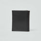 Dalydress men's black leather wallet, minimalist design on plain background