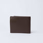 Dalydress brown leather men's wallet on plain white background