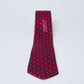 Dalydress men's red tie with blue and yellow geometric pattern on white background