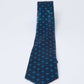 Dalydress men's navy blue tie with blue polka dot pattern on white background