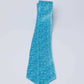 Blue floral patterned men's tie from Dalydress on a white background