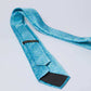 Dalydress blue floral patterned men's tie on white background, elegant accessories