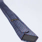 Dalydress men's blue patterned necktie with geometric design on a white background
