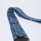 Dalydress men's blue paisley patterned tie on white background, elegant accessory
